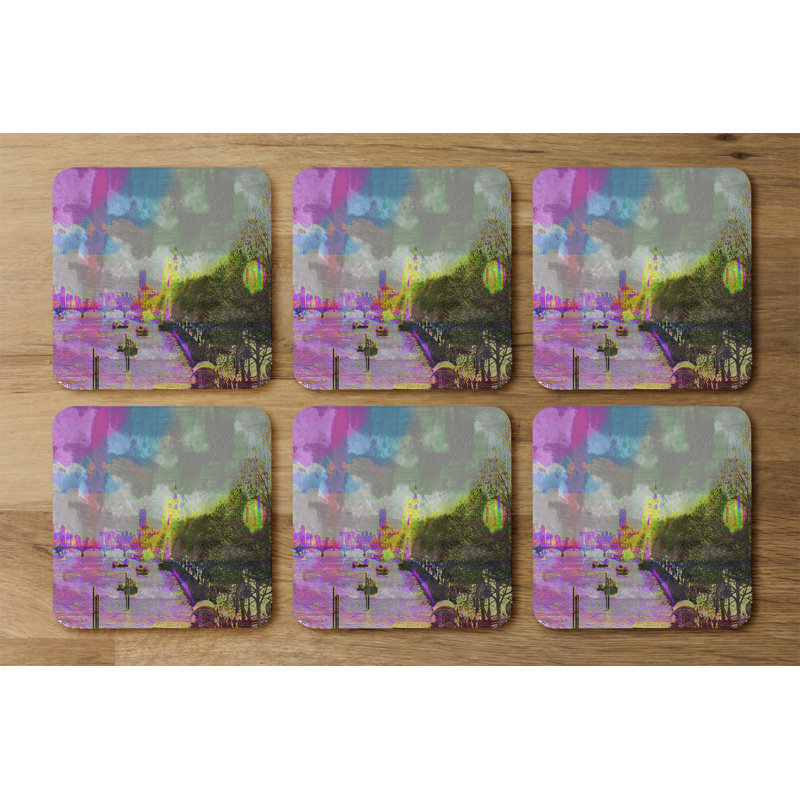 Square 6 Piece Coaster Set
