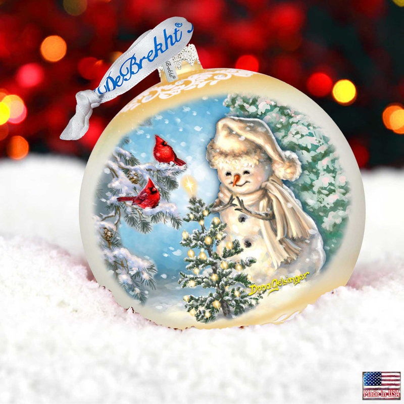 5.5'' Glass Animals Ball Ornament