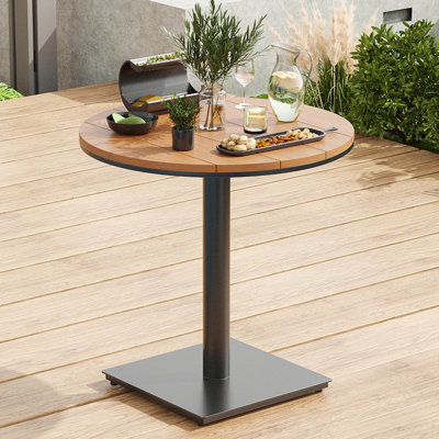Outdoor Round Patio Bistro Dining Table