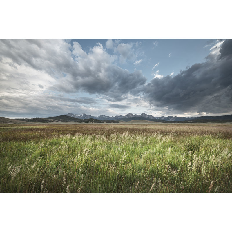 Sawtooth Mountains Idaho by Alan Majchrowicz - Print on Canvas, Black Floater Framed, 81 cm H x 122 cm W