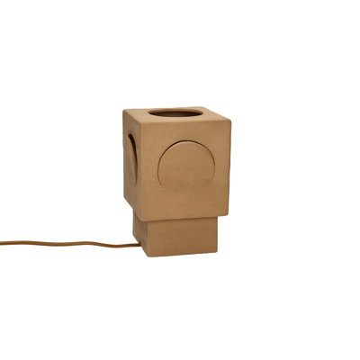 Alexes Eclipse Table Lamp Stoneware Ocher