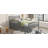 Wood Platform Bed With Guardrails On Both Sides And Two Storage Drawers, Grey-1717706861