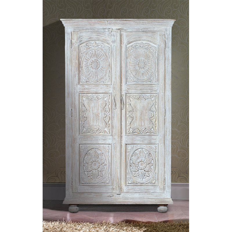 Cosima 2 Door Solid Wood Wardrobe