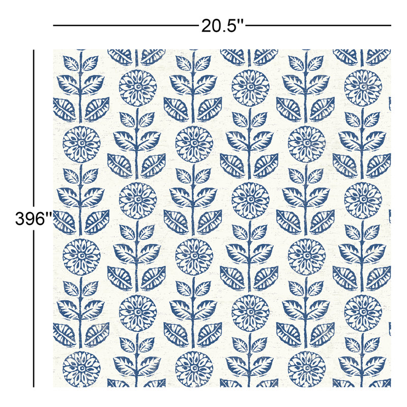 Rouleau de fleurs Sydney, Bleu marine