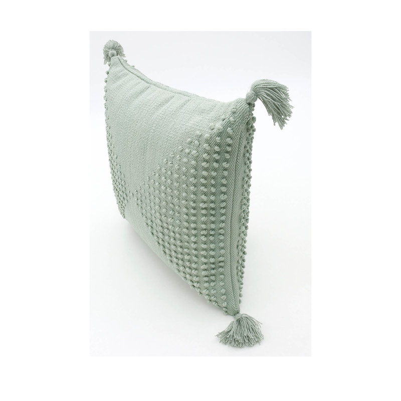 Housse et insert de coussin intérieur / extérieur en polyester Sonora, Menthe, Carré, 24 po x 24 po