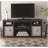 Nexis TV Stand Set of One Modern Style with Open Storage and Wire Management.-121205143