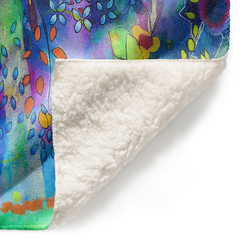 Couverture sherpa doux rayons of light, l 68 po x L 80 po