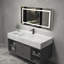 Miroir de salle de bain sans cadre à DEL avec lumières, miroir de salle de bain mural avec anti-buée, multifonction, 3 lumières à intensité variable, fonction de mémoire-898602265-898602275
