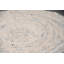 Tapis blanc en coton tressé fait main rond Fajardo