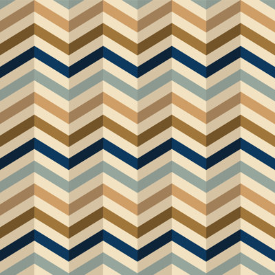 Motif zigzag en couleurs rétro - impression sur toile tendue