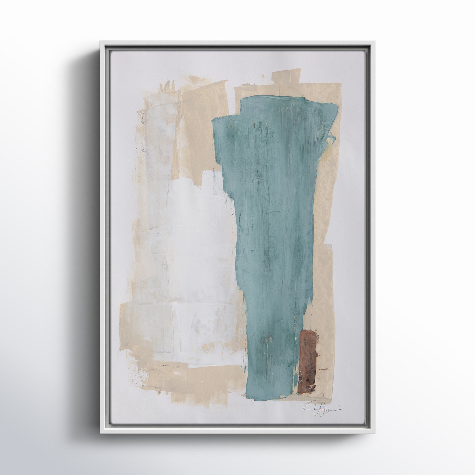 Together We Work-II by - Floater Frame Print on Canvas, Espresso Framed, 19.5" H x 13.5" W x 2" D