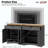 Farmhouse TV Stand With 2 Drawers For Tvs Up To 70", Versatile Wood Grain Sideboard With Adjustable Shelves, Mid-Century Buffet Cabinet With Rustic Handles For Living Room/Bedroom-2027653549