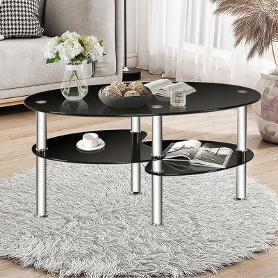 Siguna Glass Top Coffee Table