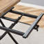 Ensemble de salle à manger multifonctionnel de style moderne et minimaliste en MDF naturel et en tissu technique, parfait pour manger et étudier