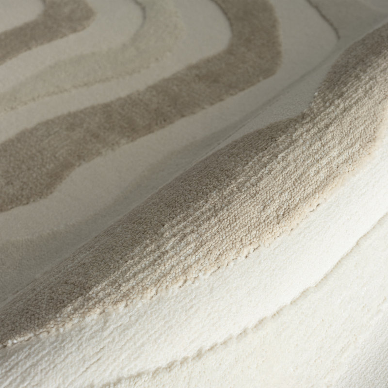 Tapis beige crème Abani Jestha, Rectangle 7 pi 9 po x 10 pi 2 po