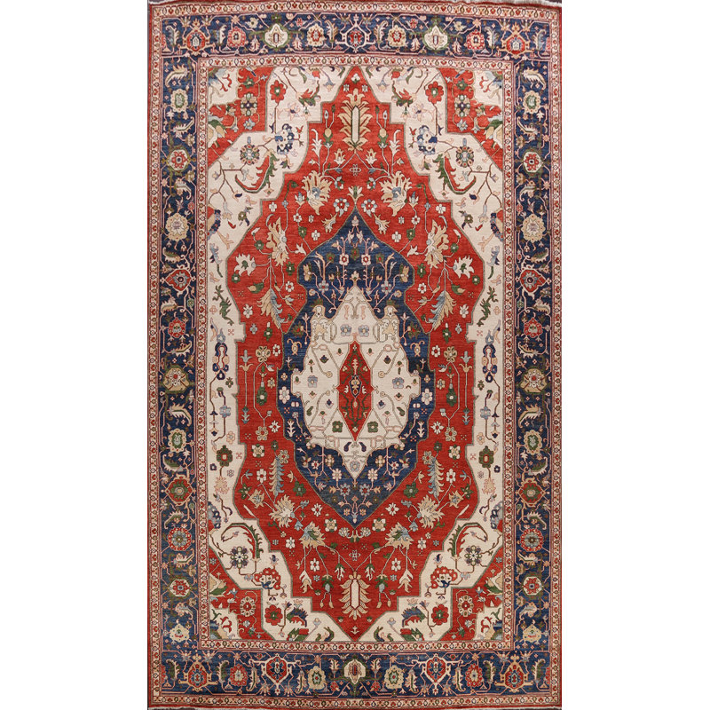 One-of-a-Kind 12'2" X 17'7" New Age Wool Area Rug in