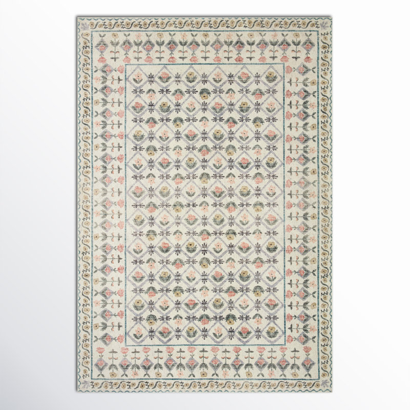 Rifle Paper Co. x Loloi Eden EDE-03 Rug feat. CloudPile, Rectangle 3'6" x 5'6"