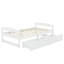 Lit plateforme simple équipé de deux tiroirs de rangement-419419332