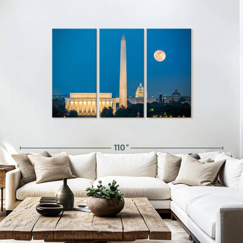 Lilie Washington Monuments, 48" H x 74" W