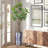 Artificial Tree in Modern Geometric Pattern Planter Fake Rubber Silk Tree (Plant Pot Plus Tree)-104347525