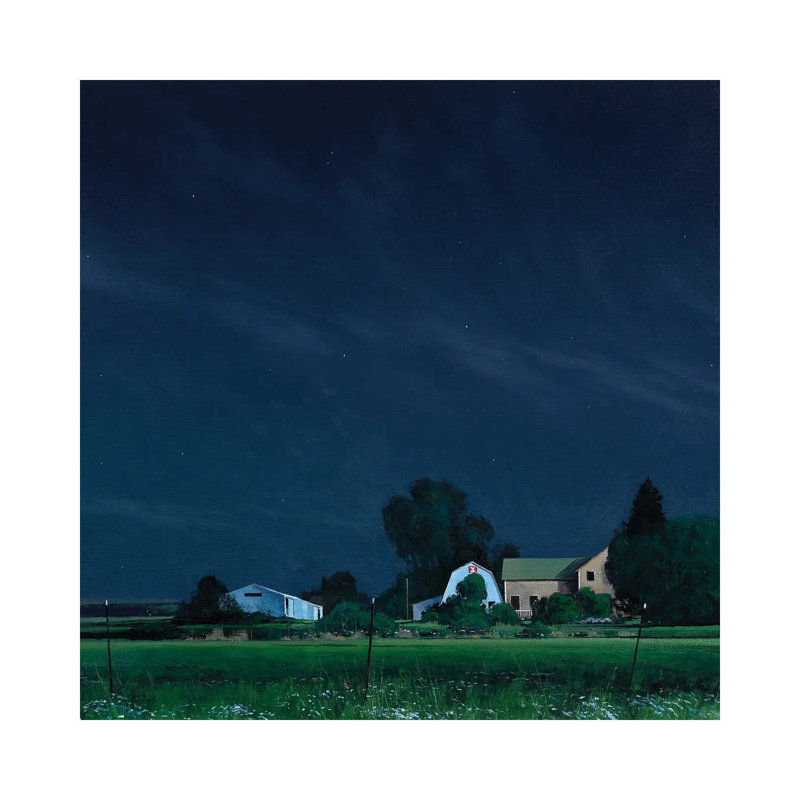 Quiet Night By Moonlight by Ben Bauer - Wrapped Canvas Painting, 66.04 cm H x 66.04 cm W x 1.91 cm D