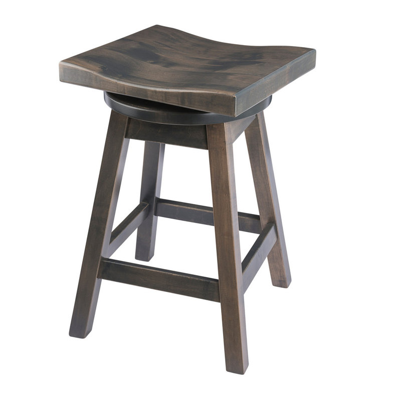 Tabouret de bar et de comptoir Candleick, Ardoise antique, Tabouret de comptoir (assise de 24 po de hauteur)