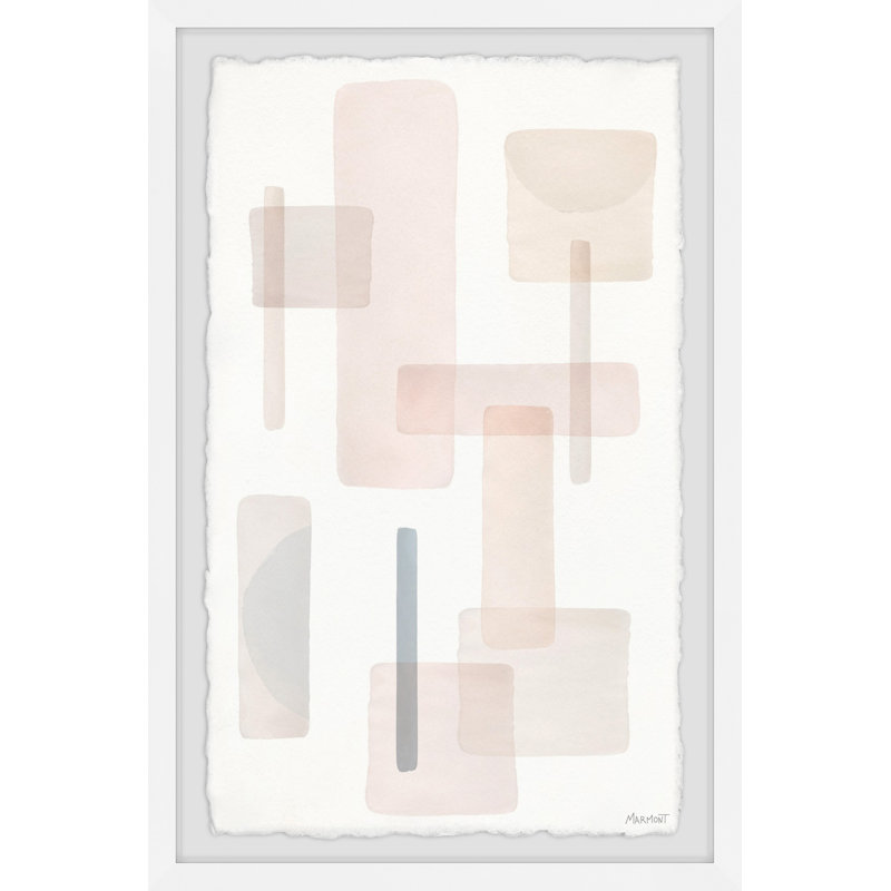 Thick And Thin Lines - Single Picture Frame Painting, 91cm H x 61cm W x 3.81cm D
