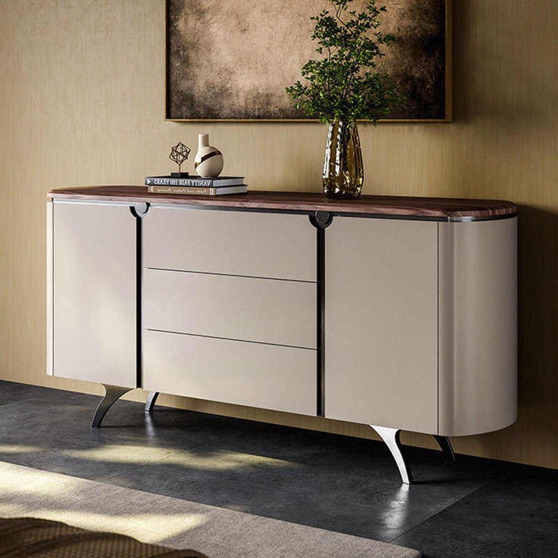 Buffet italien de luxe avec rangement léger, H 35,43 po x l 78,74 po x P 15,75 po