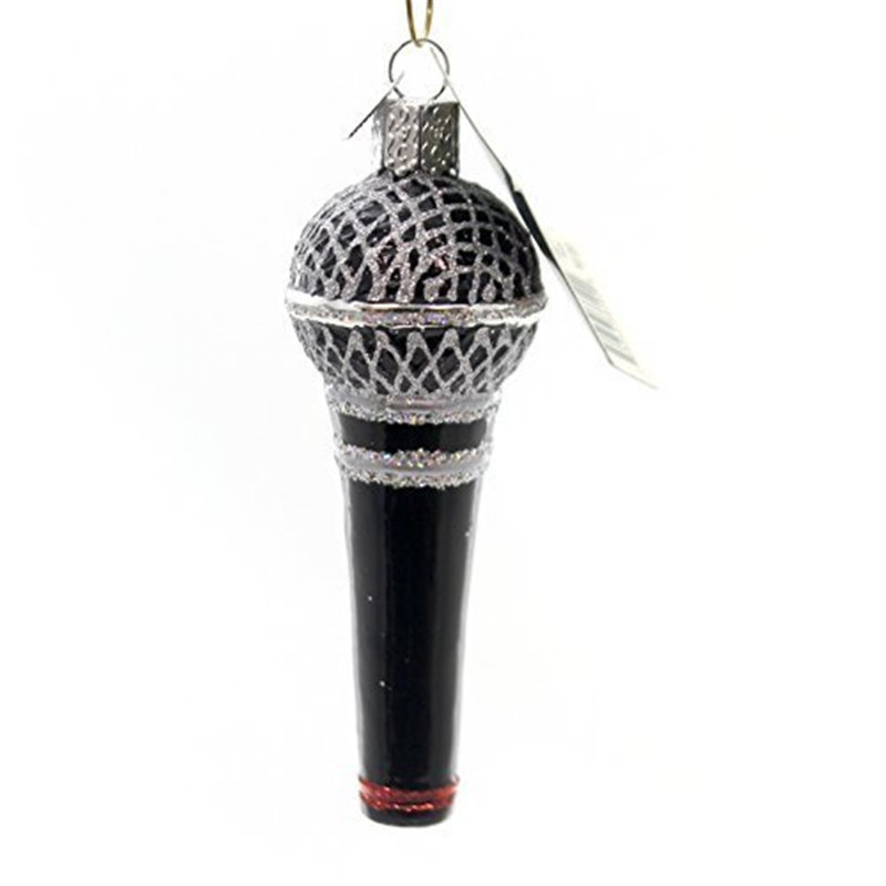 Ornement figurine suspendue microphone
