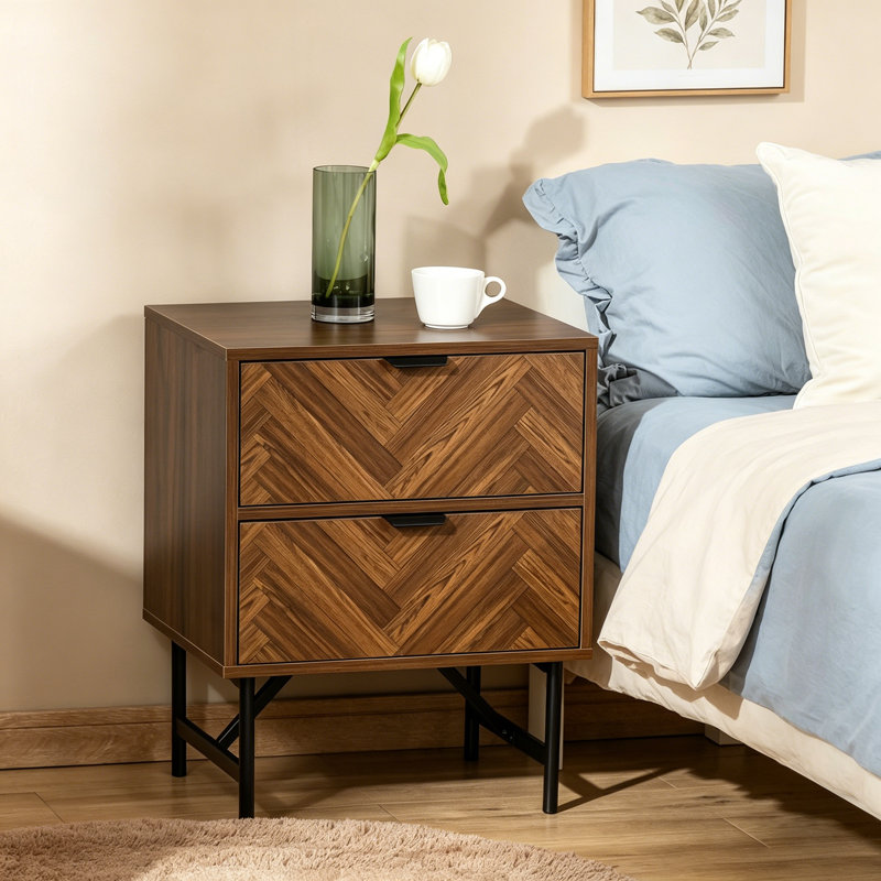 48cm W Particle Board Bedside Table