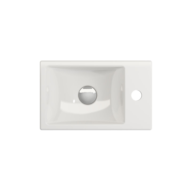 Milano 14.57'' L Bathroom Sink, White