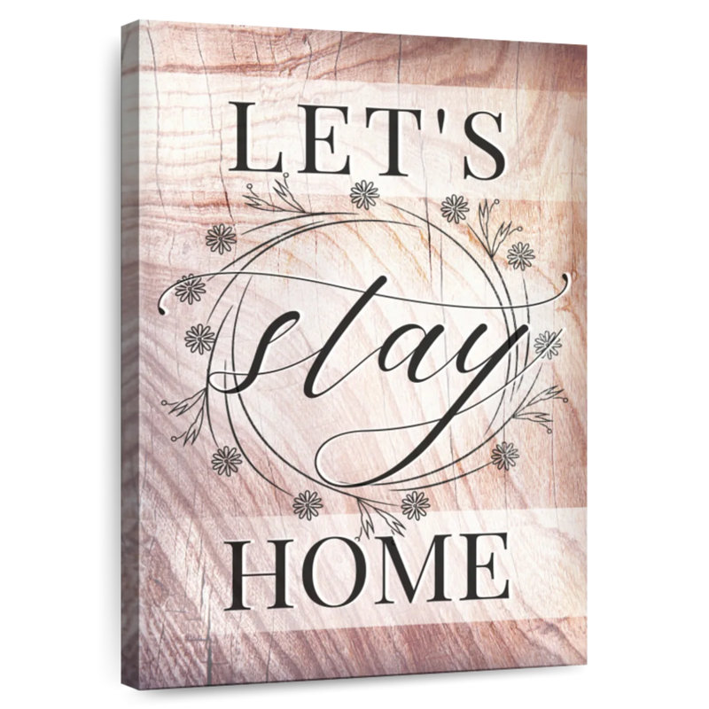 Plaque murale Kema Let's Stay Home Wreath, H 39 po x l 26 po