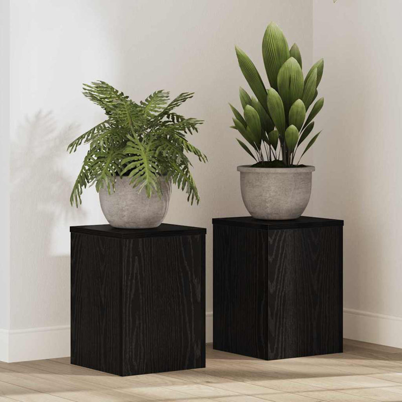 Plant Stand - Set of 2, 13.8" H x 9.8" W x 9.8" D