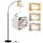 Nalayiah 74.4'' Arc/Arched Floor Lamp-2008682209