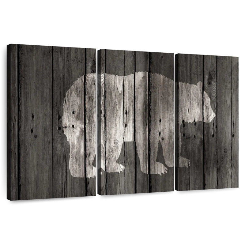 Brampt Bear Lodge, 42" H x 65" W