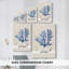 Algues bleu marine - Toile tendue avec châssis de qualité supérieure - prête à être accrochée-108947313