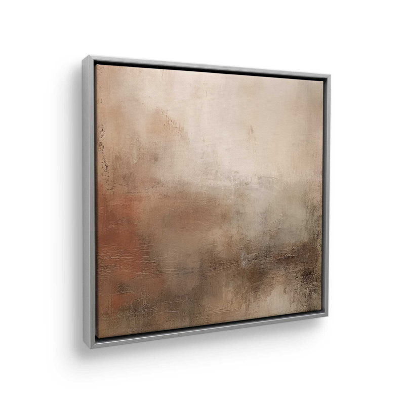 «Russet Mist D dépliant», reproduction sur toile dans un cadre en chrome poli, H 24,75 po x l 24,75 po x P 1,75 po