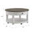 Round Cocktail Table With Drawer And Casters