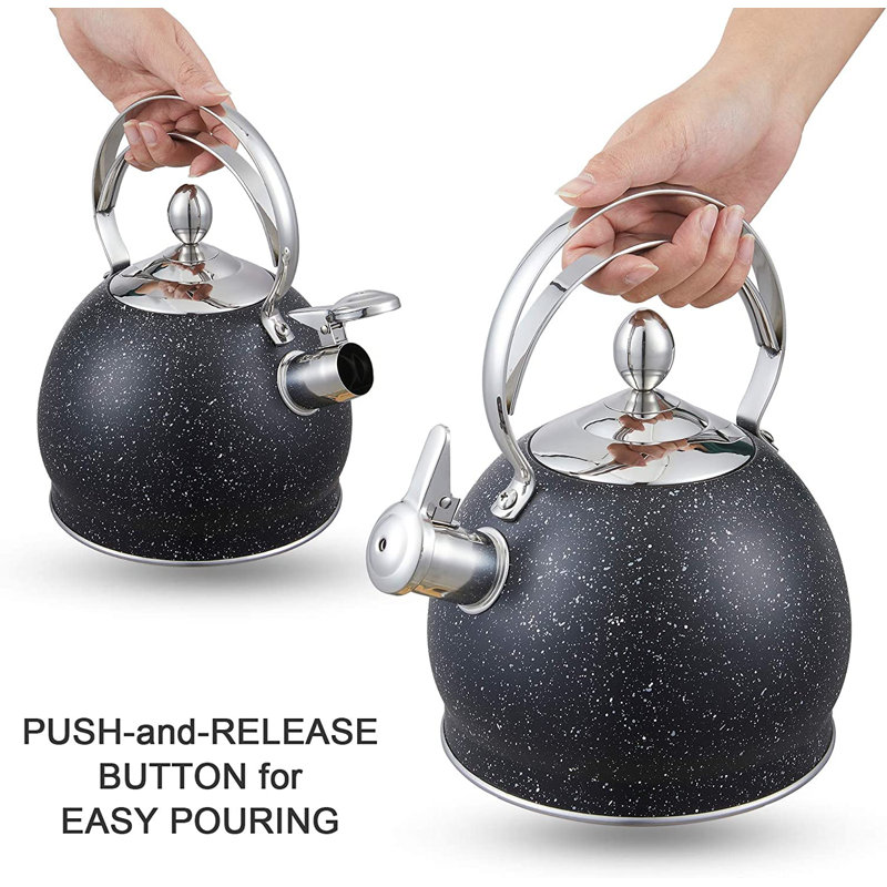 Creative Home 2.5 qt. Stainless Steel Stovetop Tea Kettle