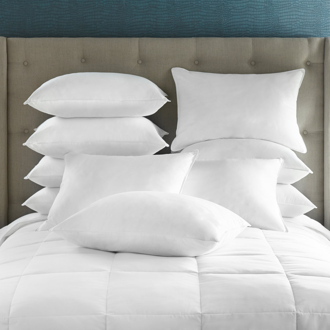 Medium Support 10 Pack of King Pillows (Set of 10) Downlite