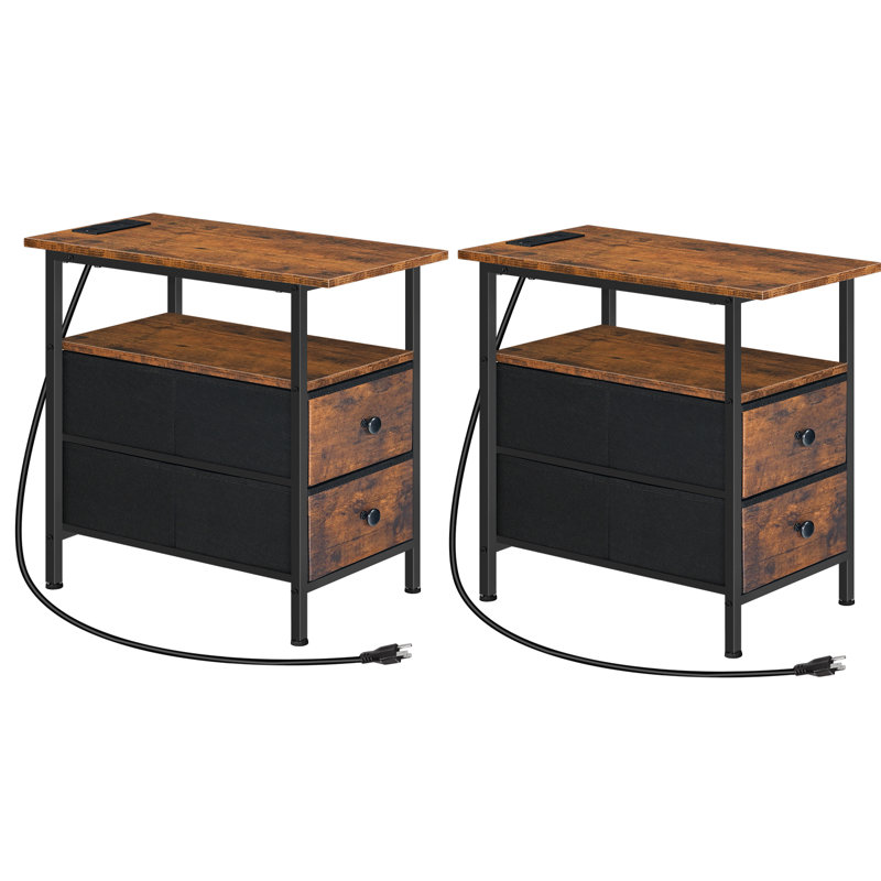 End Table with Charging Station