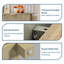 Buffet 59 "avec porte de grange coulissante, 3 tiroirs, tablette réglable et support à vin amovible-804307056