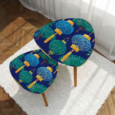 Ensemble de 2 tables gigognes Triangle