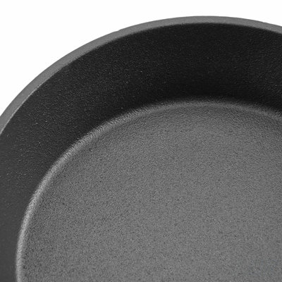 3 Piece Cast Iron Skillet Set with Pre-Seasoned Coating for Even Heating and Durable Cooking, 6, 8, and 10 Inches
