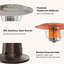 EAST OAK Mini Patio Heater, 11000 BTU-100524536