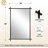  Vintage Cross Corner Rectangle Bathroom Vanity Mirror | Stainless Steel Frame-1882213033-1901276055