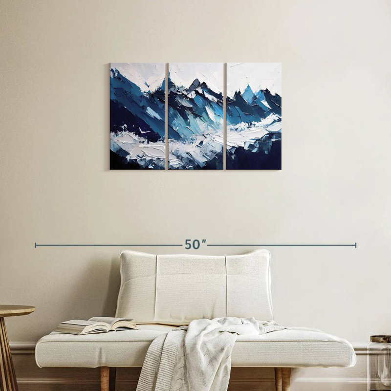 Avery Abstract Blue Mountains, 20" H x 33" W