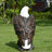 Large Standing Bald Eagle Garden Statue