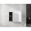 Armoire murale de salle de bain 12 po, 3 portes à fermeture en douceur, fixation murale, moderne, blanche, riche options de rangement 12 po, armoire murale abondante