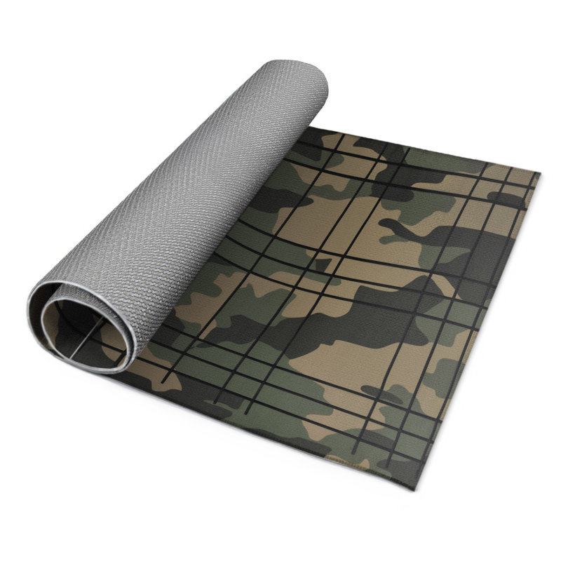 Recon Grid Indoor And Outdoor Area Rug, Rectangle 3' x 5'